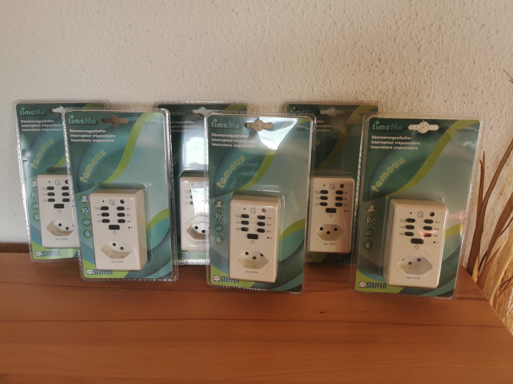 Interruttori: 6 x Dämmerungsschalter  Timer m.Sensor Innen – Nuovo e nell'imballaggio originale da Gebenstorf venduto da monschala