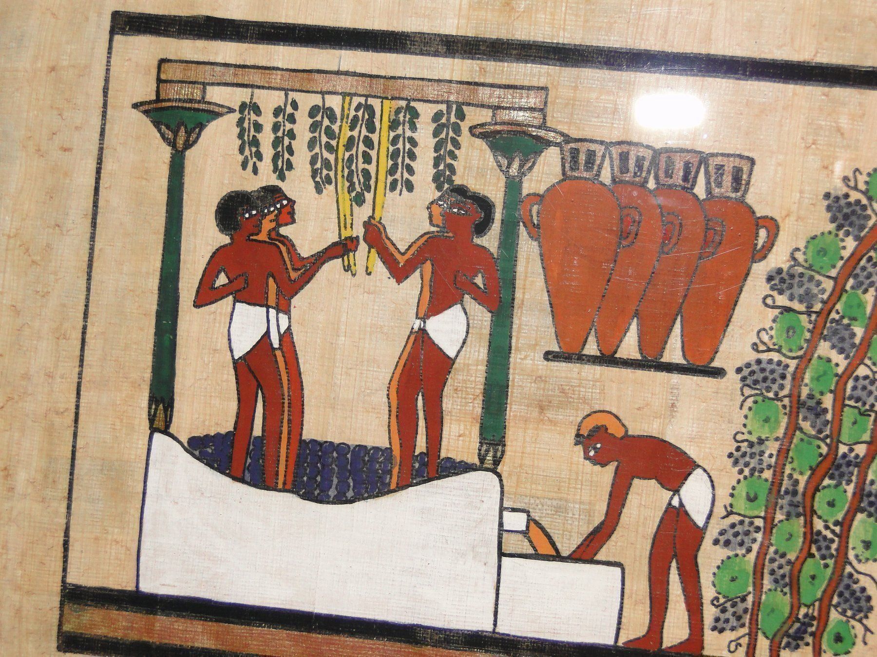 Posters & Illustrations: Originalpapyrus in Plexiglas 1980er – D'occasion à Emmenbrücke par Ulisse-22 2