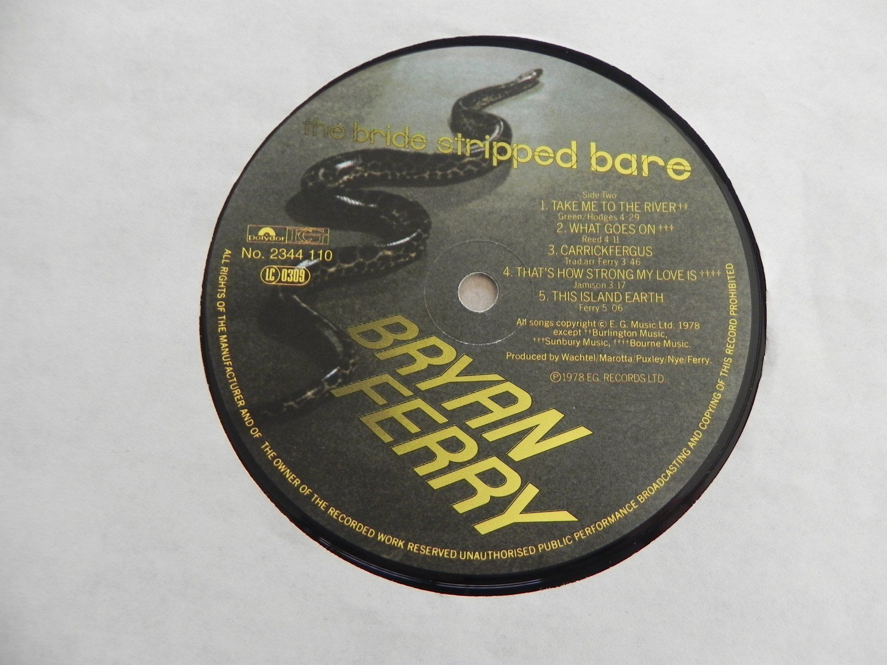 Dischi in vinile: LP brit. Rock Pop Roxy Music Bryan Ferry 1978 Bride Stripped – Usato da Siebnen venduto da krimsie 5