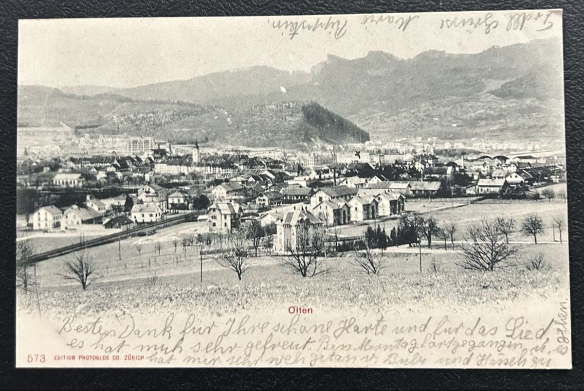 Ansichtskarten: AK Olten 1905 – Gebraucht aus Horw von Tellbub