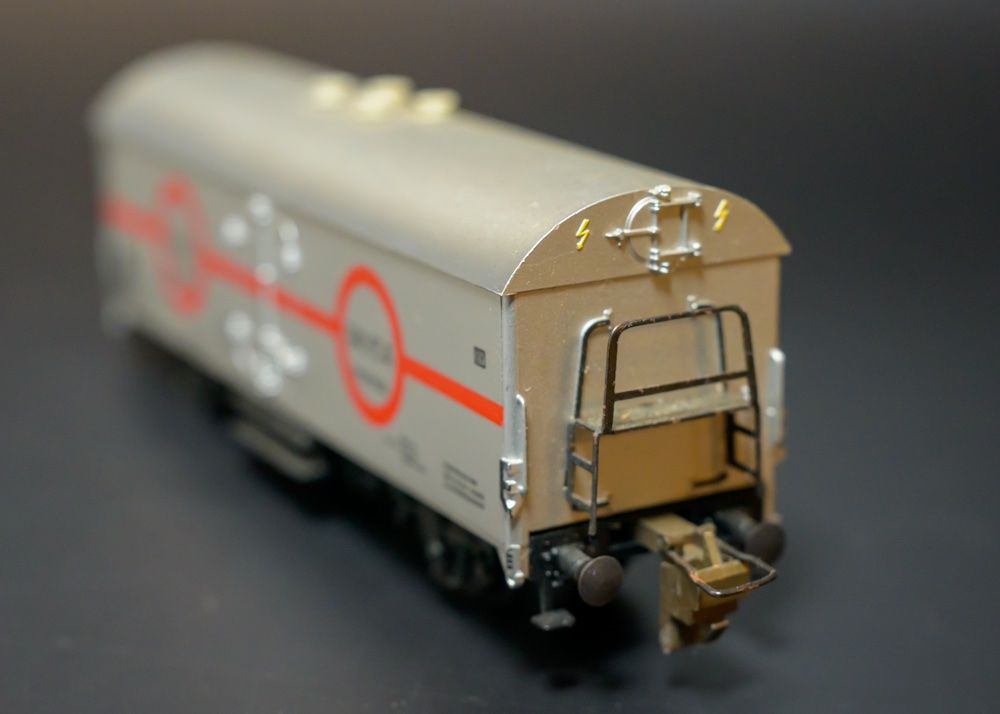 Trix Modellini di ferrovie: Transfesa Interfrigo Güterwagen TRIX H0 - defekt – Difettoso da Häusernmoos venduto da adlerfedern 1