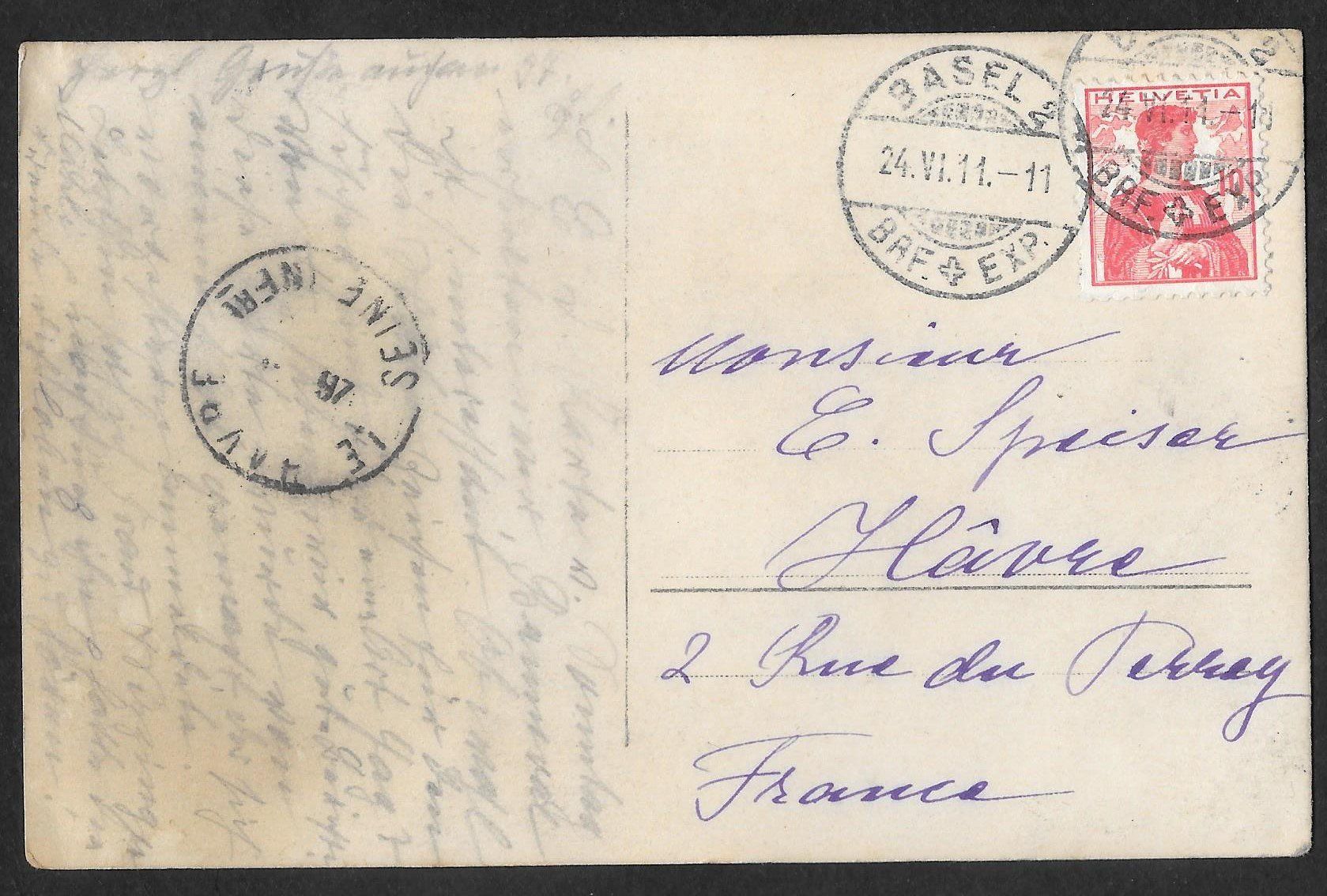 Cartoline postali: Basel Einzelhaus Privataufnahme – Usato da Olten venduto da clotaldi 1