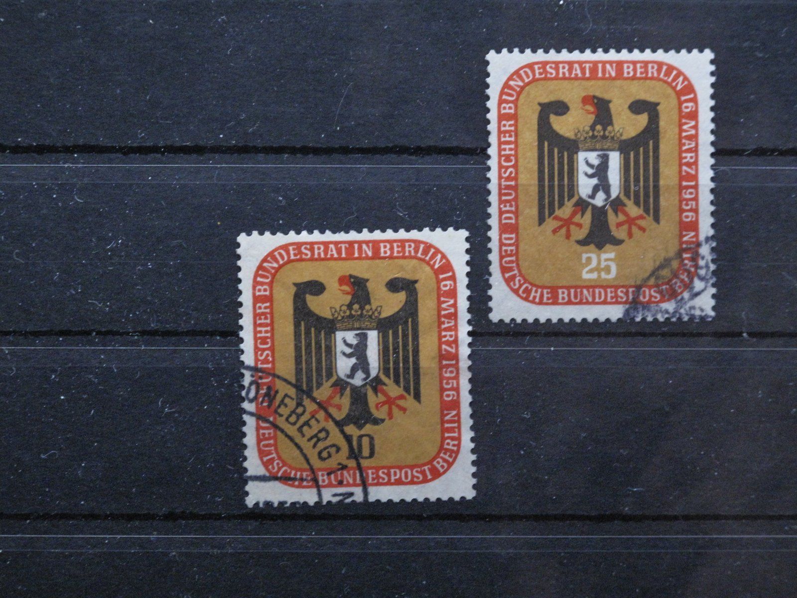Tutti i francobolli: Berlin 1956 Bundesrat Berlin gest. – Usato da Wil SG venduto da fva01
