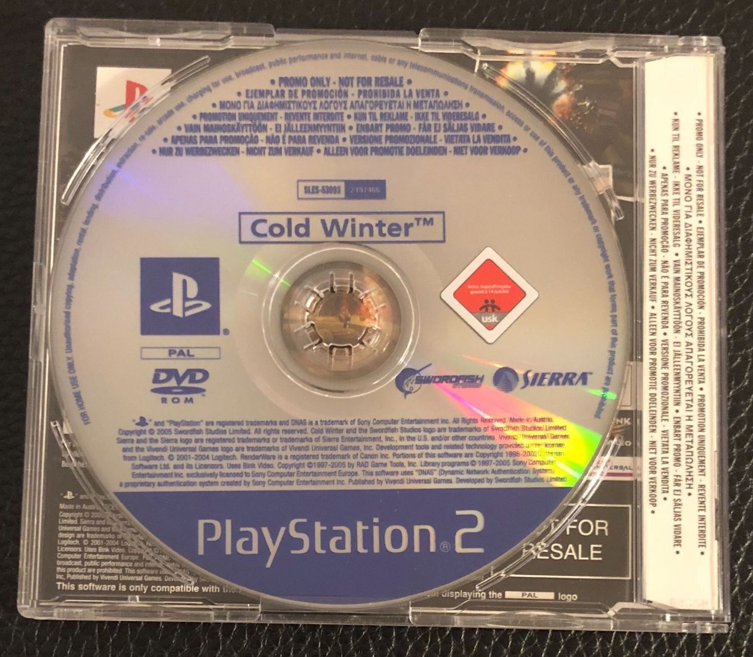 Sony Spiele: Cold Winter Sony PS2 Promo – Gebraucht aus Kestenholz von Naruto_01 1