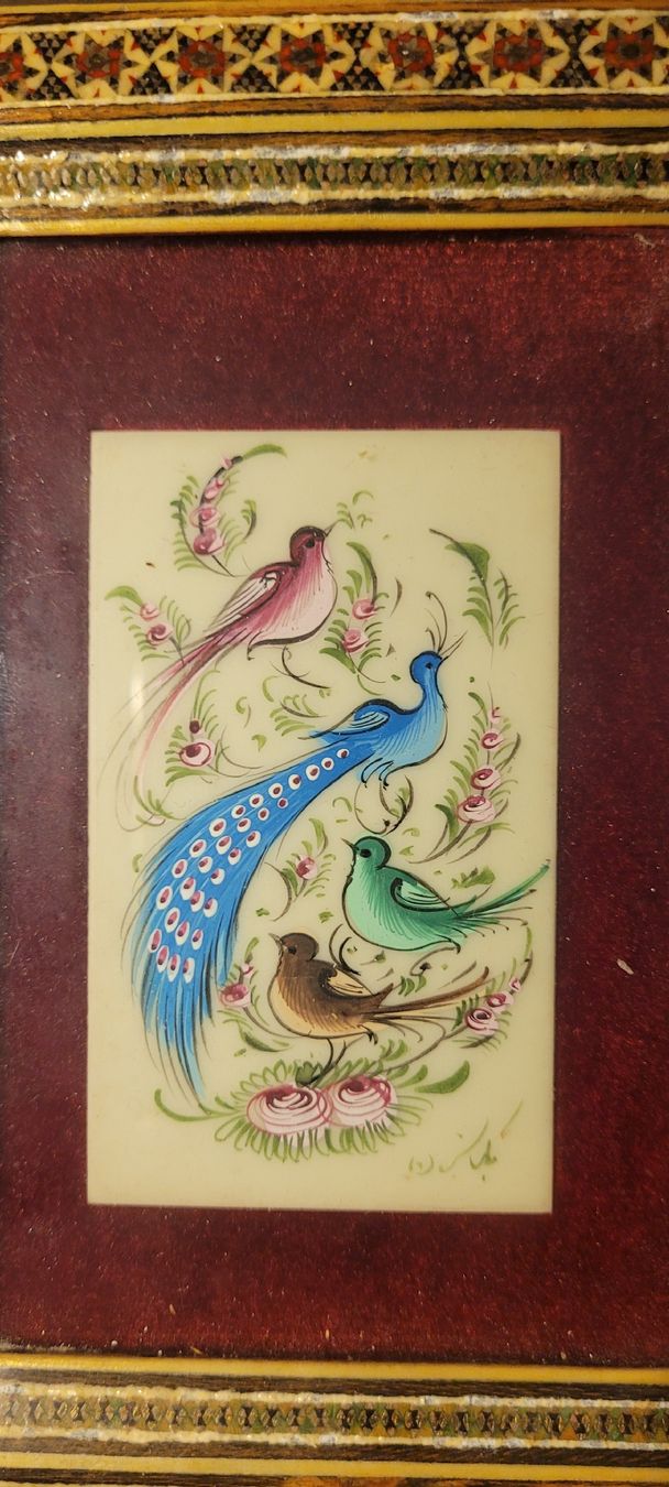 Gemälde: Miniature Persane, Peinte à la Main - Décoration Murale – Gebraucht aus Vevey von lba_dd82 1