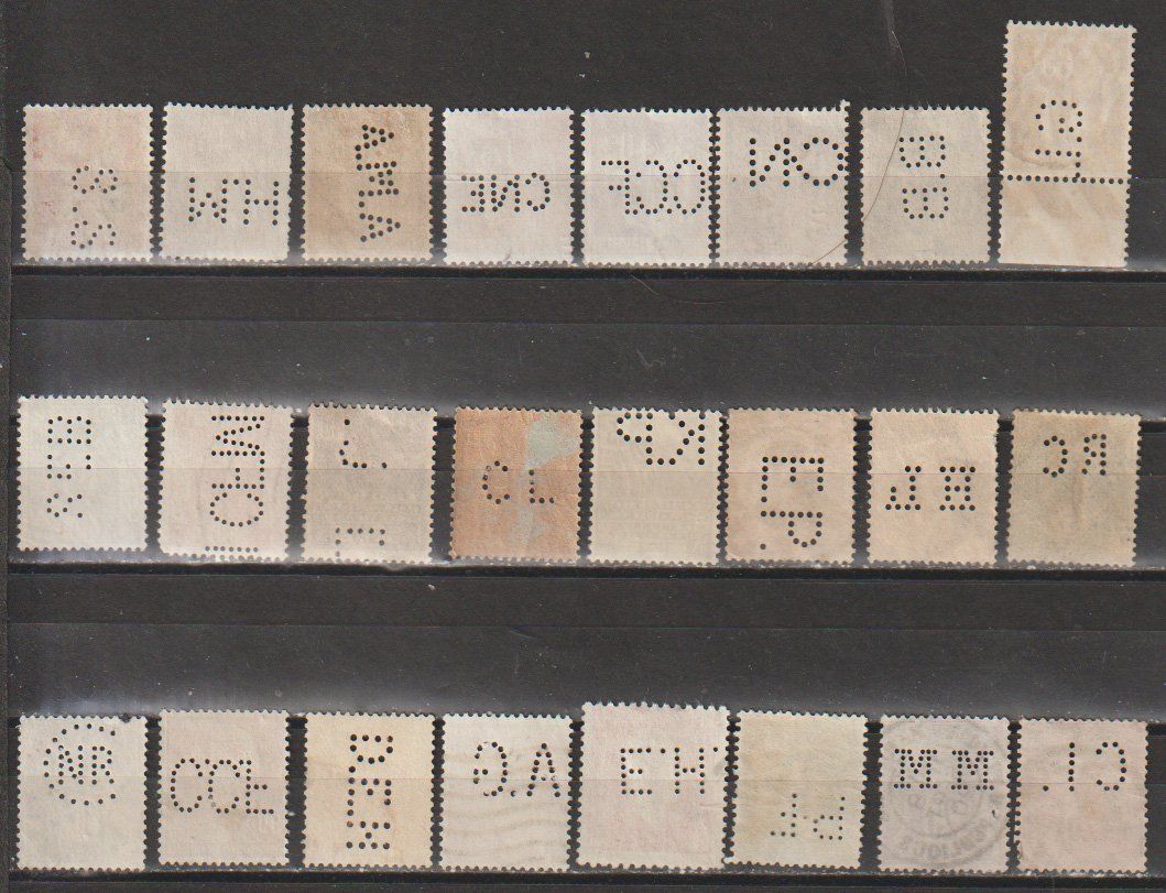 Tous les timbres: Perfins France variés – D'occasion à Crans-Montana par kira56 1