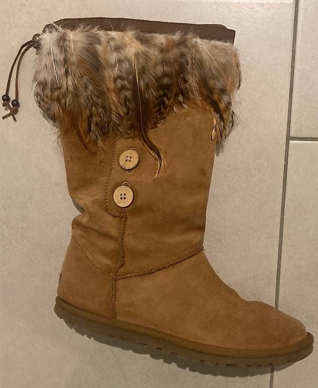 Statuette: 2 Boot Hugs aus echten Federn – Usato da Zürich venduto da Aless23 2