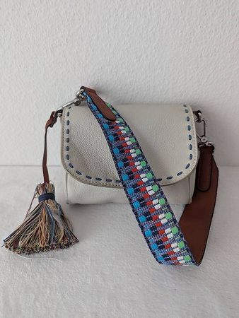 Handtasche, hellgrau, Leder Optik (ESPRIT)