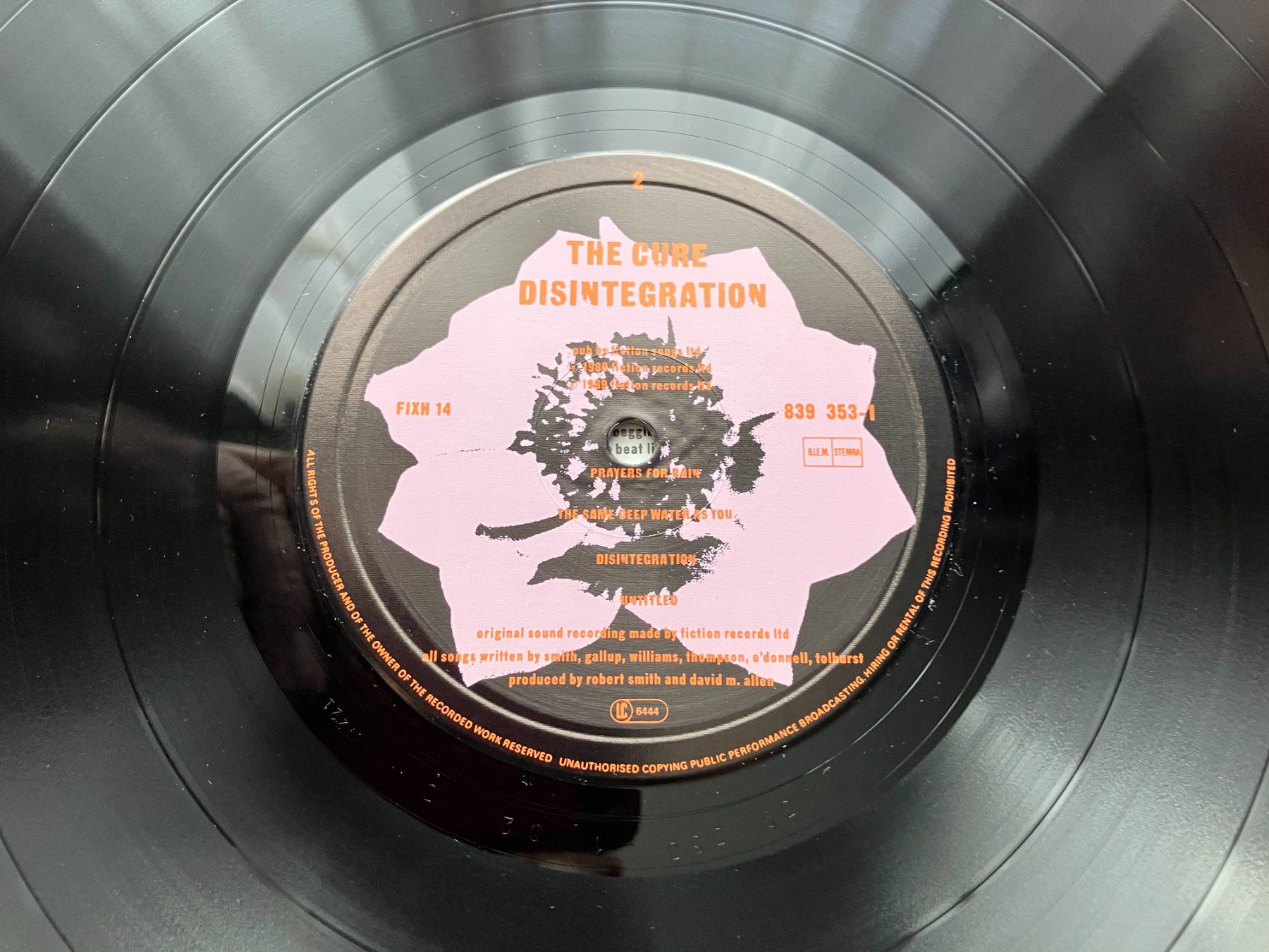 Dischi in vinile: The Cure – Usato da Aarwangen venduto da Jukebox3 8