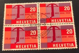4 er Block Nr.336 mit Vollstempel Bern