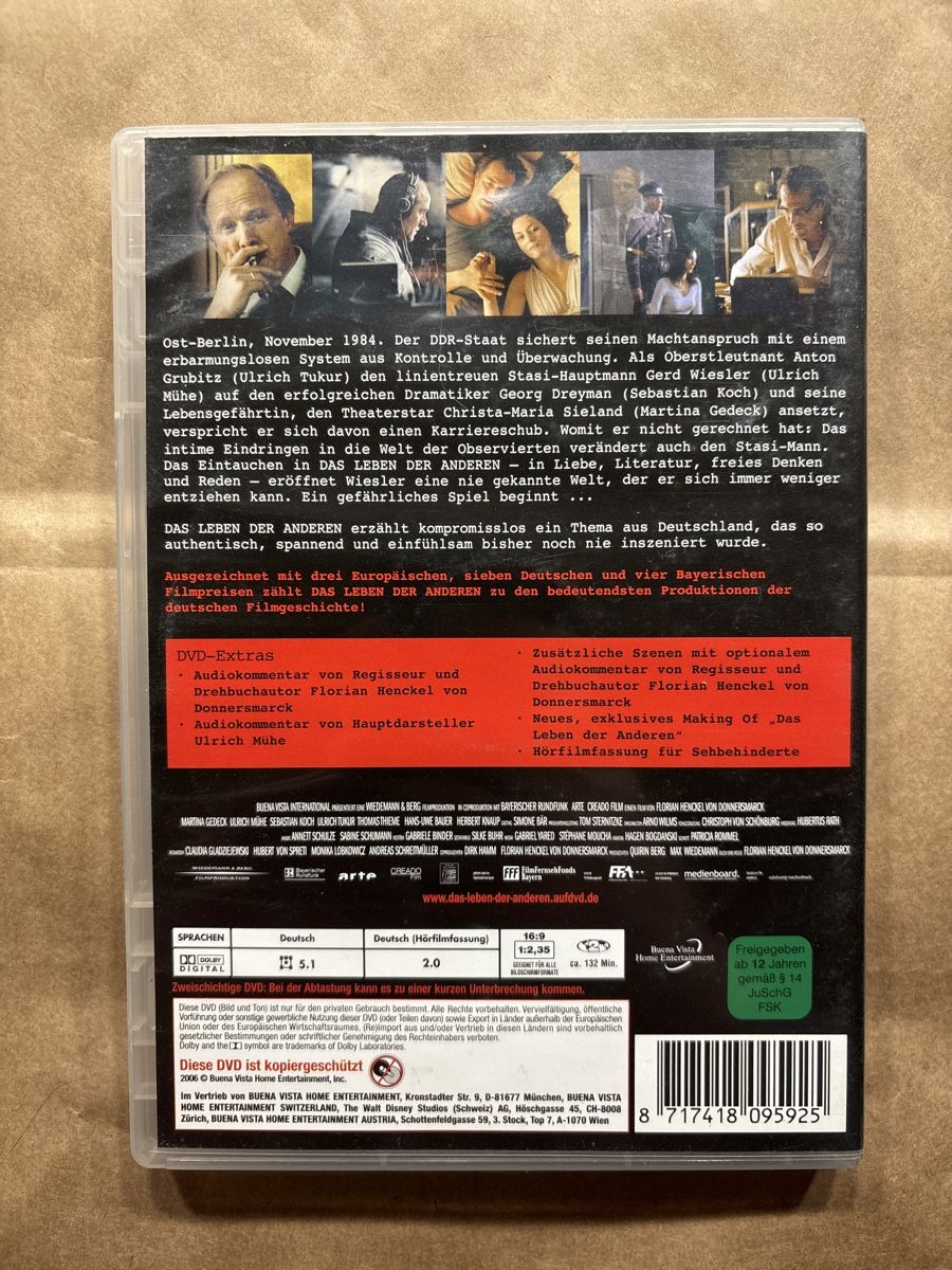Tutti i DVDs: Das Leben der Anderen (2204) – Usato da Ruswil venduto da Slivio_ 1
