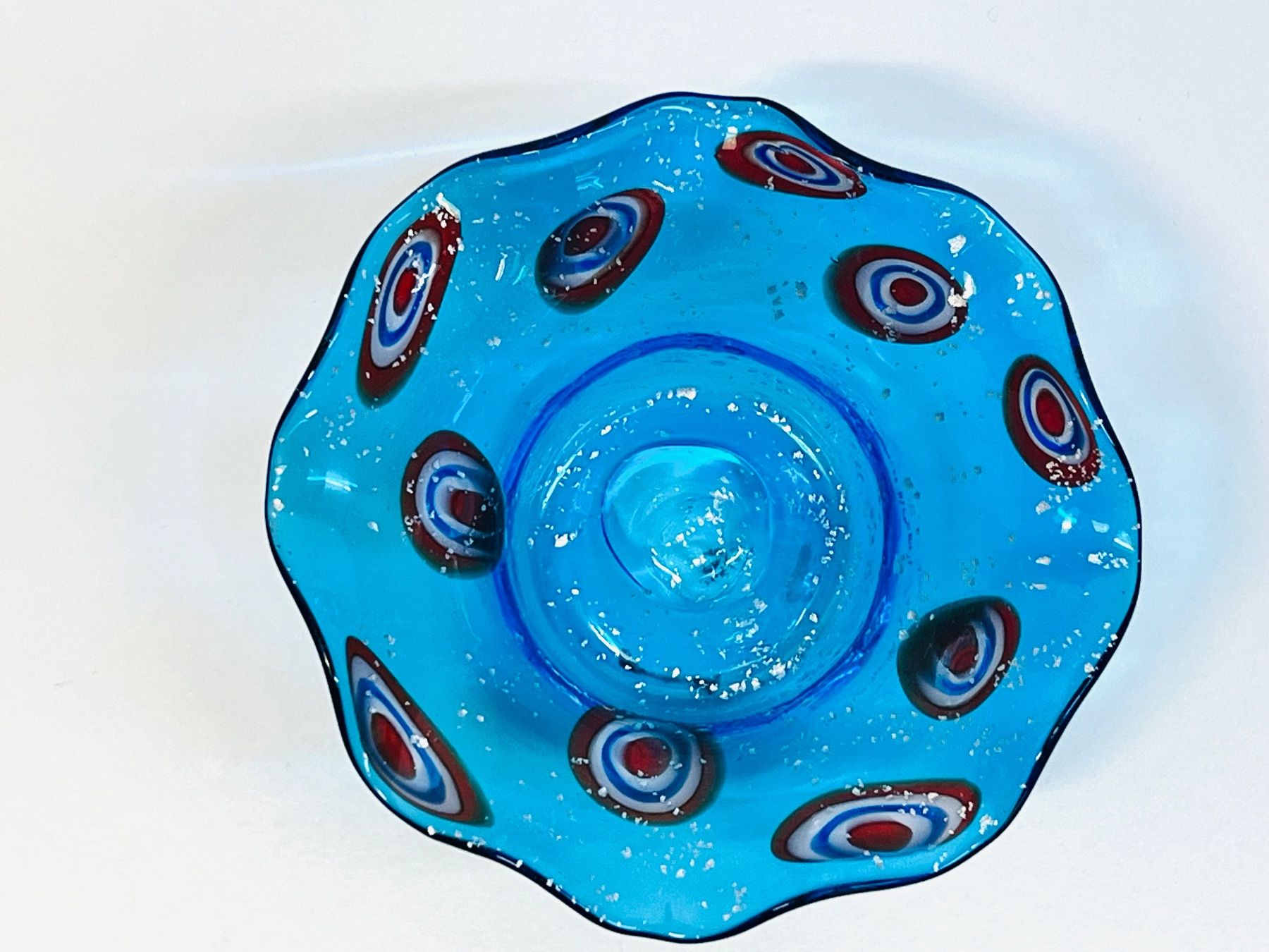 Ciotole: Glas Schale Blau im Murano Stil – Usato da Zürich venduto da Arche_Brockenhaus 3