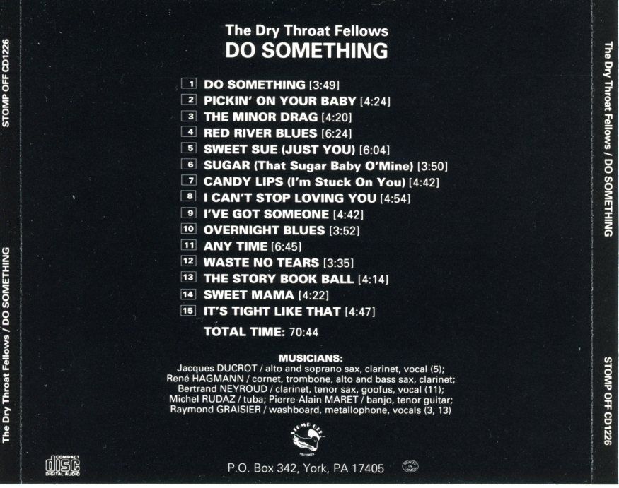 CDs: CD - THE DRY THROAT FELLOWS Do Something – Gebraucht aus Morges von evnocha3 7