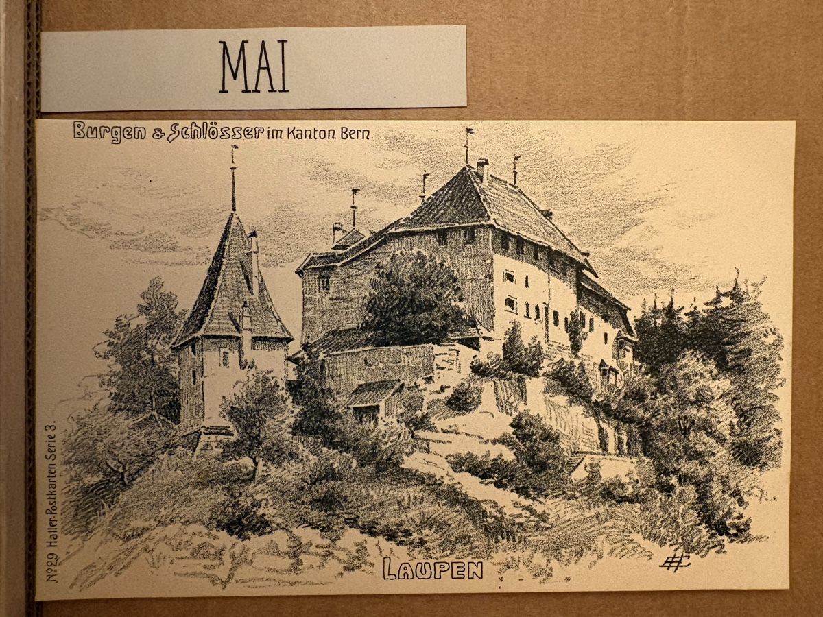 Cartoline postali: AK von Burg Laupen – Usato da Rümlang venduto da Kartenpost1