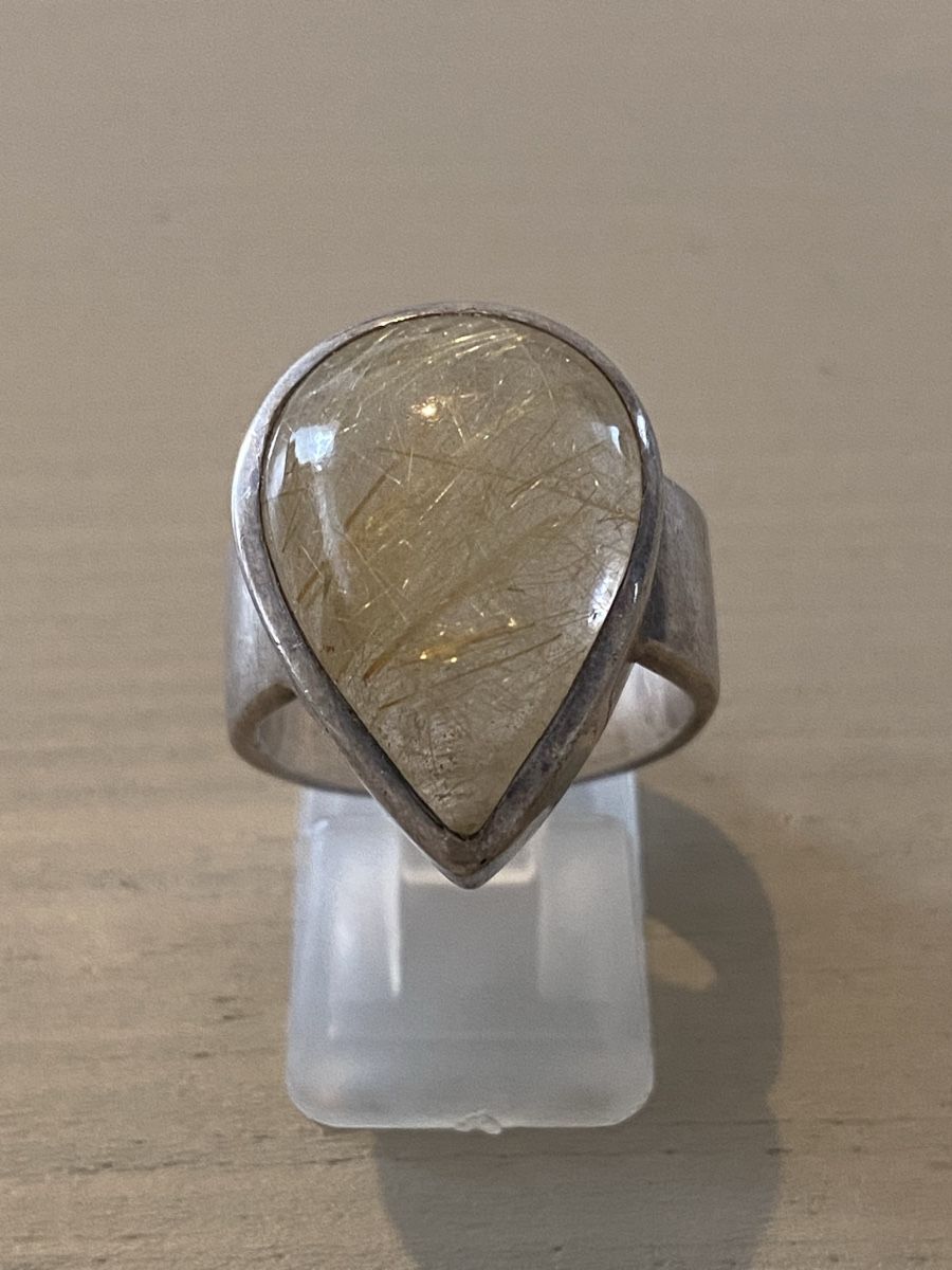 Anelli: Damenring Rutilquarz 800 Silber – Usato da Birr venduto da Vintage-Liebhaber 7