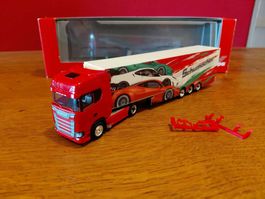 Herpa Scania CS mit Kühlauflieger Schumacher 1:87