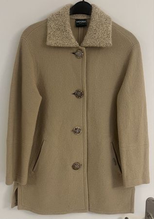 Geiger Wolljacke beige reine Schurwolle Grösse 40