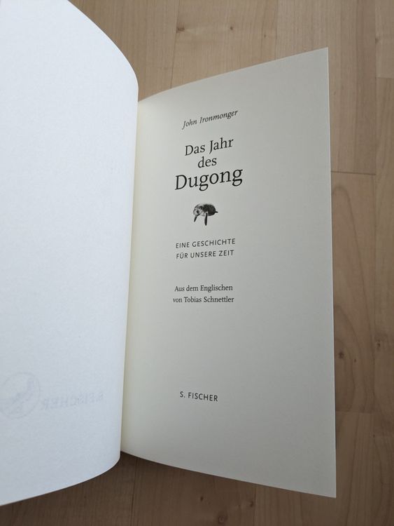 John Ironmonger Das Jahr des Dugong Kaufen auf Ricardo