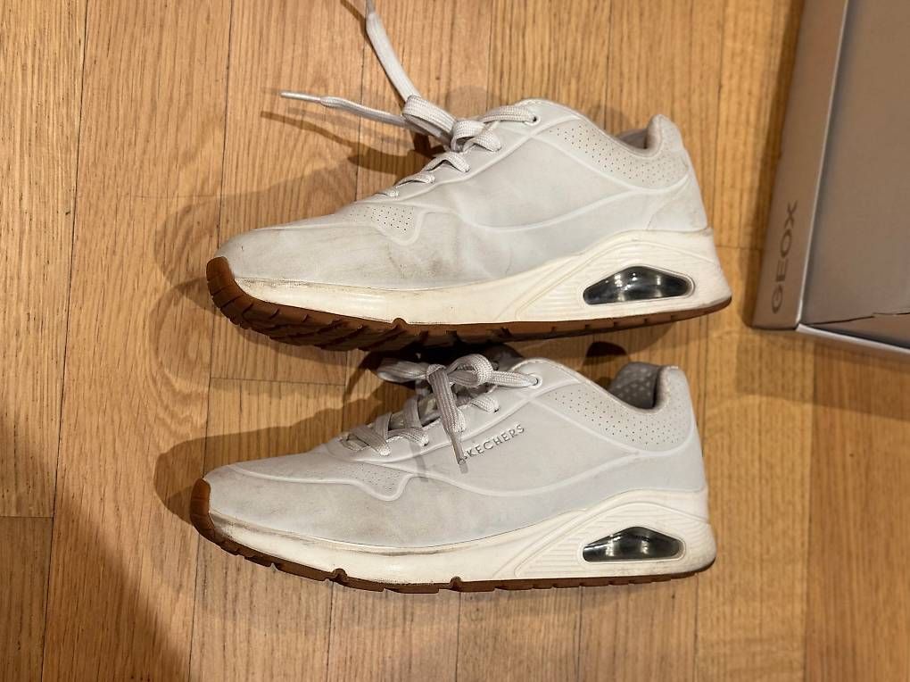 Scarpe da donna: Weisse Sketchers Schuhe Grösse 38,5 – Usato da Matten b. Interl venduto da atc_p2hb 2