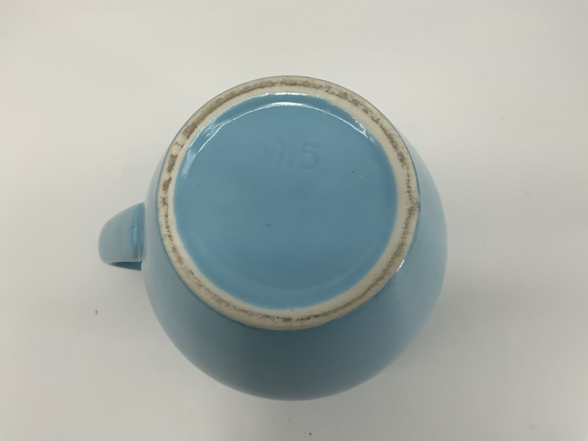 Rössler Caraffe: Hellblauer Rössler Keramik Krug Vintage – Usato da Erlach venduto da silvia3235 5