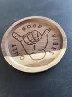 Holztablett "Good Vibes Only" Dekotablett