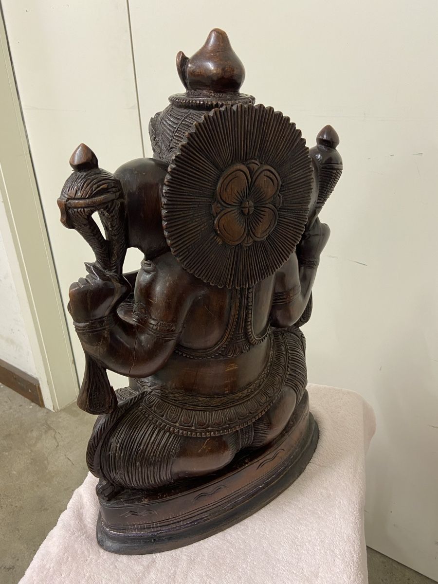 Sculture & Statue: Ganesha Figur Holz geschnitzt  – Usato da Dietikon venduto da brocki-eyra 2