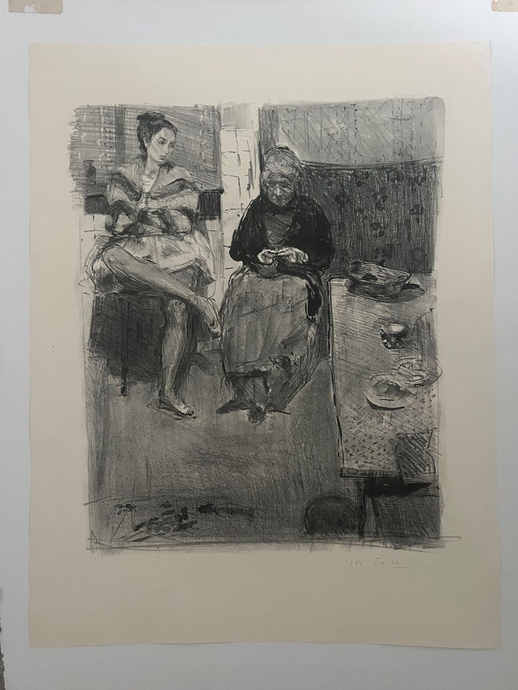 Grafiken & Lithographien: Hans Falk, handsigniert – Gebraucht aus Rain von Pic-Ass 1