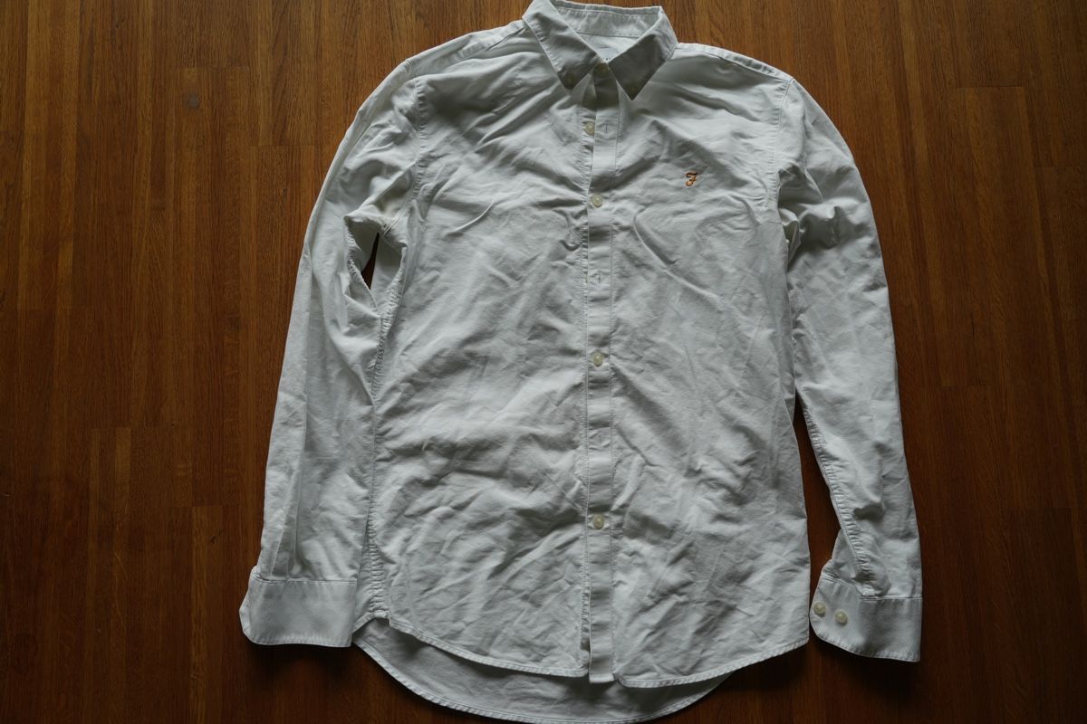 Camicie: Farah Hemd weiss Slim Fit S – Usato da Zürich venduto da cmono 1