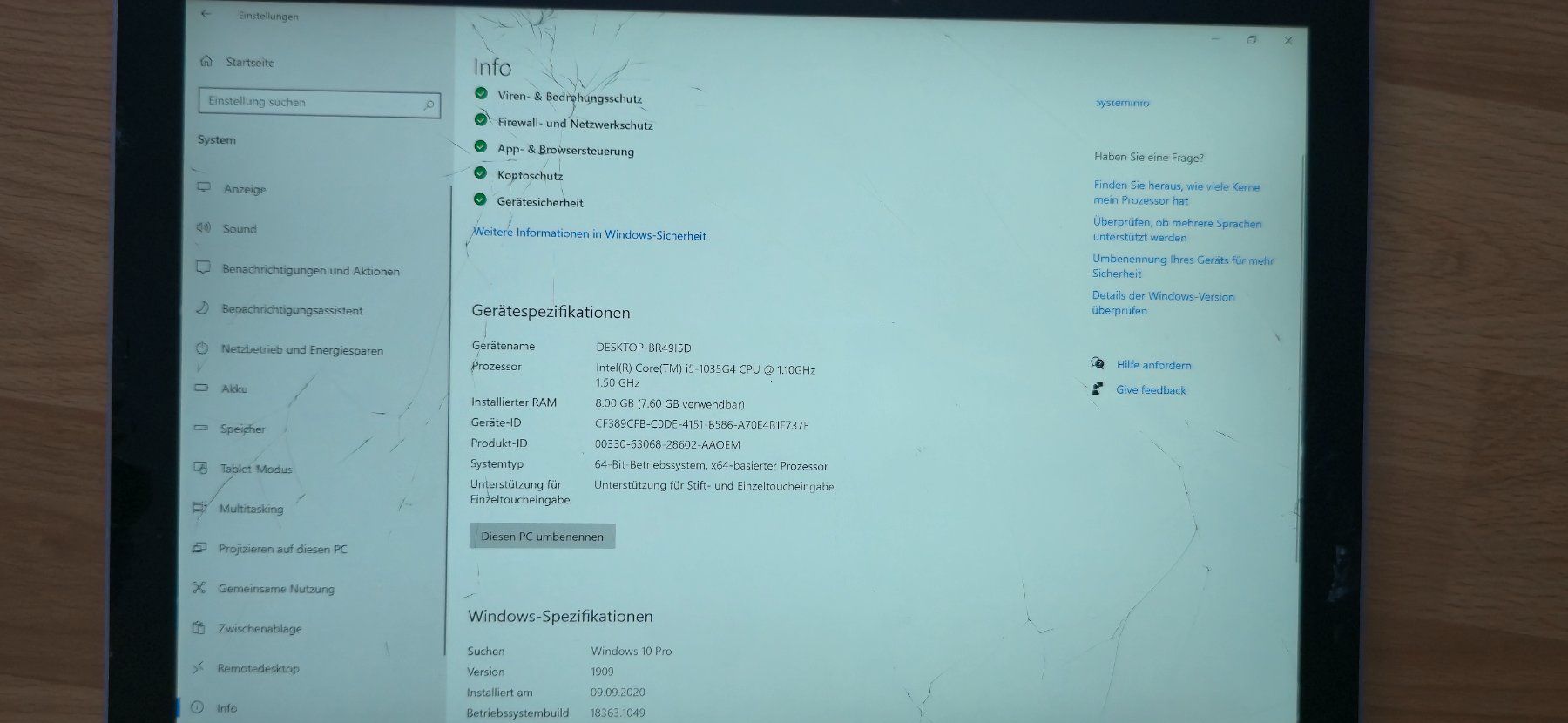 Microsoft Tablet PC: Surface Pro 7 128 GB Defekt – Difettoso da Zizers venduto da Mofa022 5