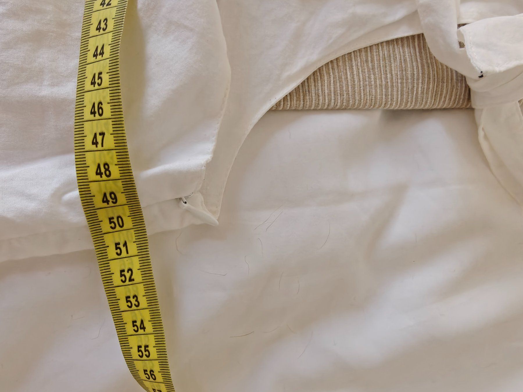 Vestiti: Dimension white cotton pintuck tie strap shift pockets 42 – Usato da Geneve venduto da readycat 6