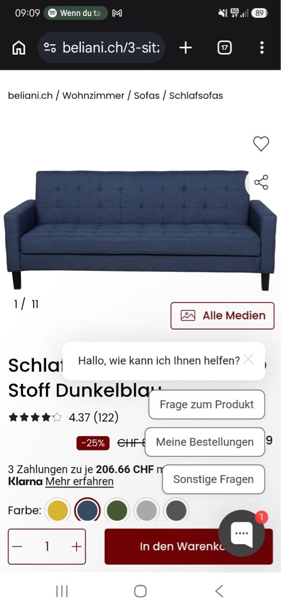 Sofas: Schlafsofa neuwertig – Neuf (Voir description) à Zürich par LittleLuckyBird 3