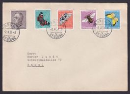 PJ 1950, Satzbrief J133-137 von BASEL St.Clara