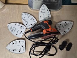 Schleifmaschine Black+Decker KA2000 120W, mit Schleifpapier