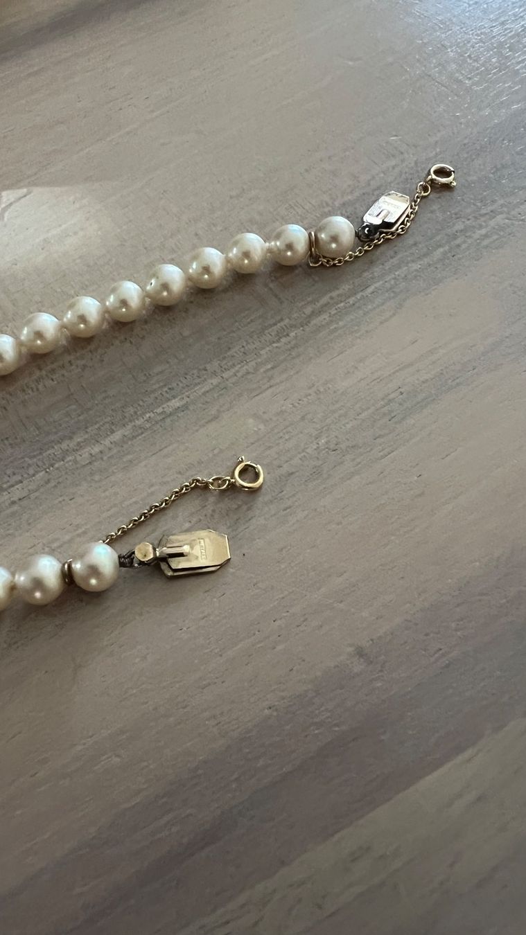 Colliers: Perlenkette und passendes Armband (unechte Perlen) – D'occasion à Endingen par chocosweet 4