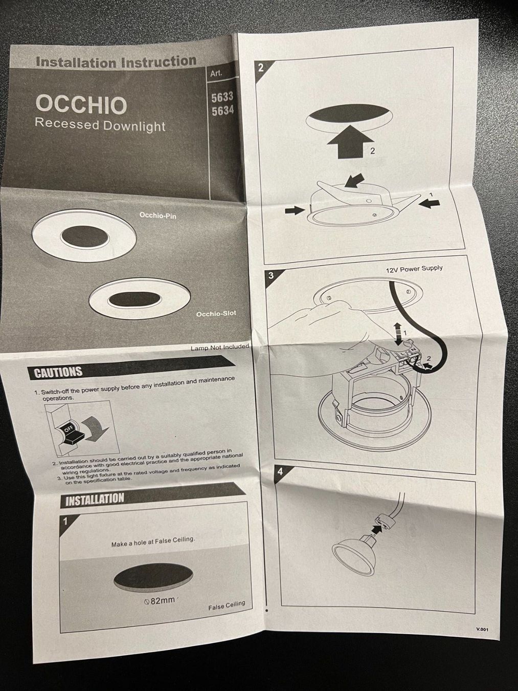 Occhio Lampade: OCCHIO PIN BLACK – Nuovo e nell'imballaggio originale da Mägenwil venduto da BackInWhite 1