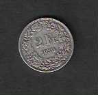 Alle Münzen: CH   -   2  Fr.  1943  SILBER  Gebraucht – Gebraucht aus Gordola von coinsandnotes