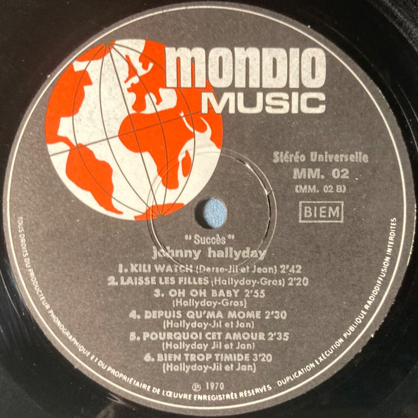 Schallplatten: JOHNNY HALLYDAY - "SUCCÈS" – Gebraucht aus Poliez-Pittet von Newtown-Records 2