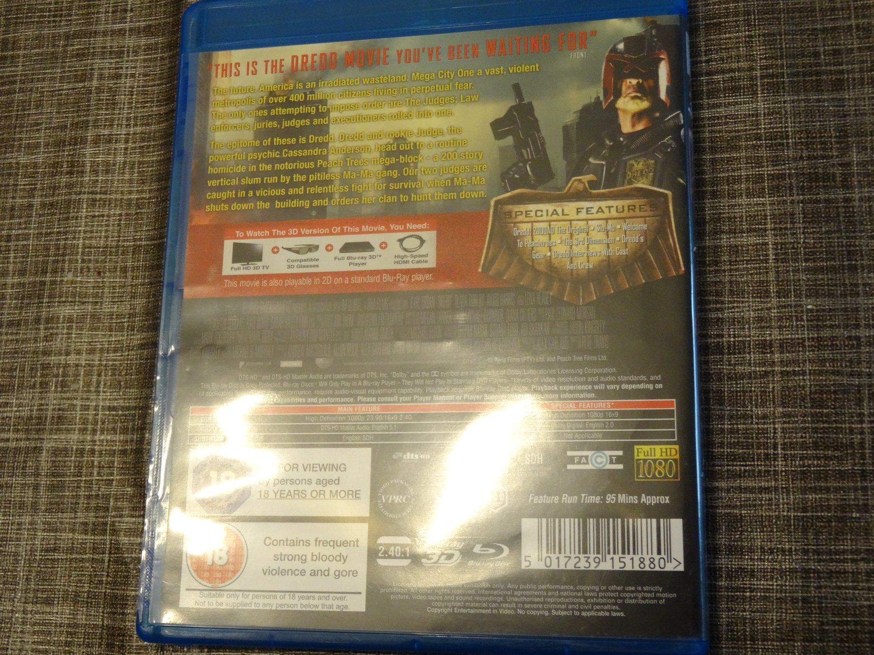 Tutti i DVDs: Dredd (UK) (BLU-RAY) – Usato da Olten venduto da Disc-Verkauf 2