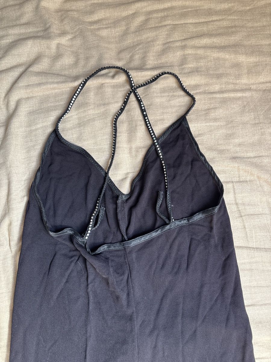 Tops: Navy Cami Top with Diamanté Straps – Gebraucht aus Oberhasli von ani_97f7 1