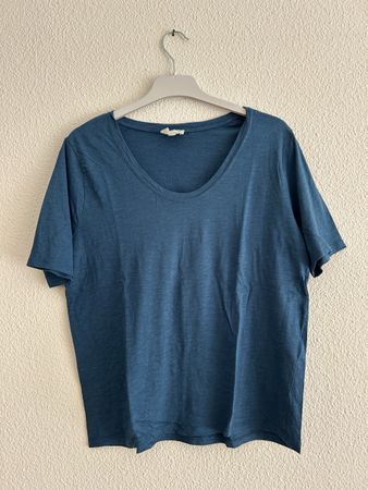 T-shirt bleu pétrole Maison 123 Paris, taille L, coton