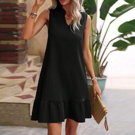 Elegantes Sommerkleid, schwarz, Gr. S, neuwertig