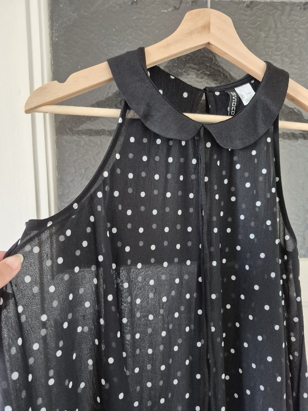 H&M Top: Top à pois transparent H&M Divided 36 – Usato da Lausanne venduto da claire1401 1