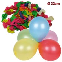 Ballon, 100Stk Luftballon 33cm, bunt Mix