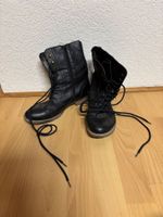 Coole schwarze Boots Gr. 41, Stiefel, Schnürstiefel