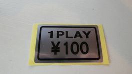 Sticker Arcade "1 Play ¥100" Seimitsu
