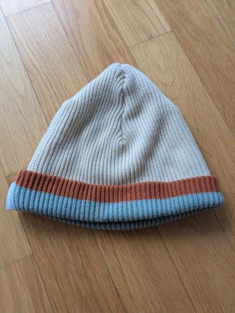 Kinder Wintermütze, beige/Braun/Hellblau,neuwertig