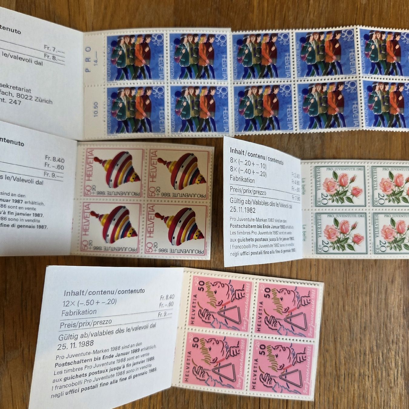 Tutti i francobolli: 4 Briefmarken-Heftchen Postfrisch – Usato da Stans venduto da Ducati16 6
