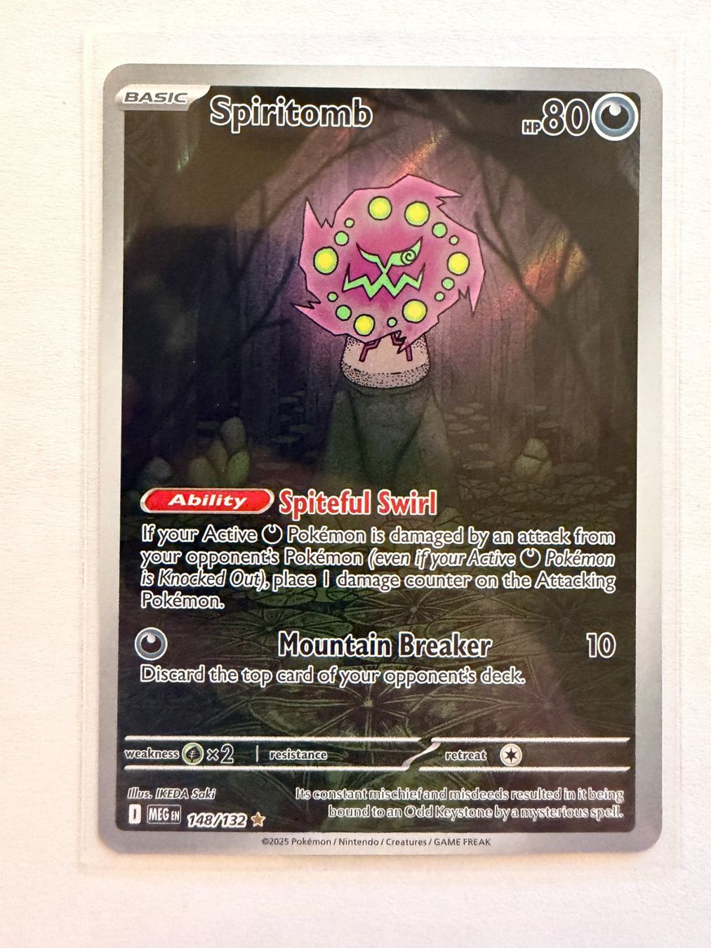 Pokémon Sammelbilder & Trading cards: Pokemon Spiritomb 148/132 Mega Evolution EN – Neu (gemäss Beschreibung) aus Weingarten-Kalthäusern von McGmavlo