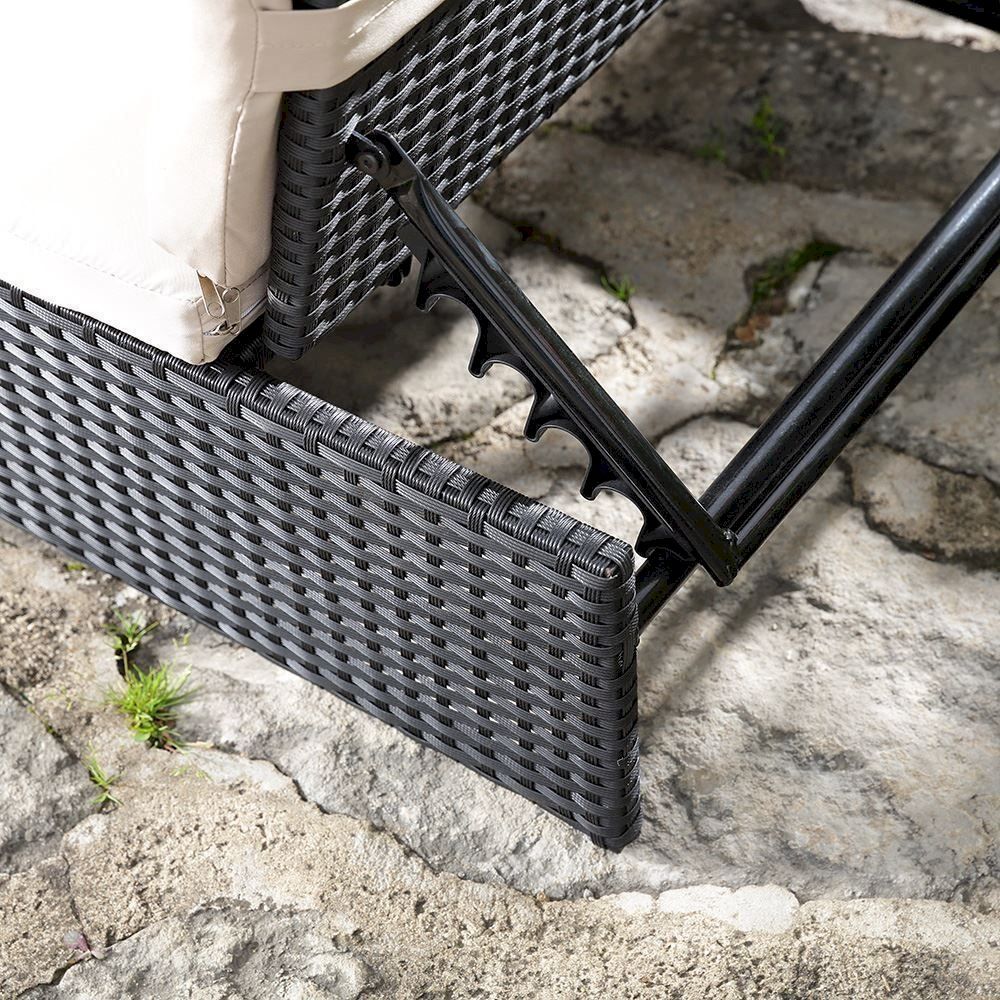 Liegen & Liegestühle: Polyrattan Gartenset - 2 Sessel + Tisch – Neu und originalverpackt aus Bottighofen von zaap 4