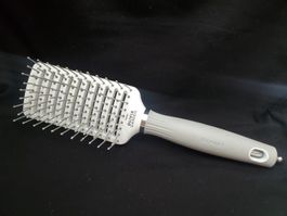Olivia Garden Expert Care Vent Nylonborsten M weiss & grau